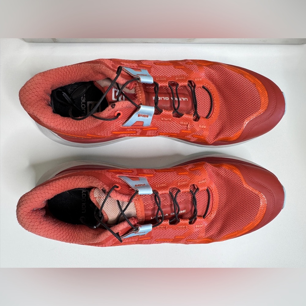 Salomon Red and Silver Women's Sneakers